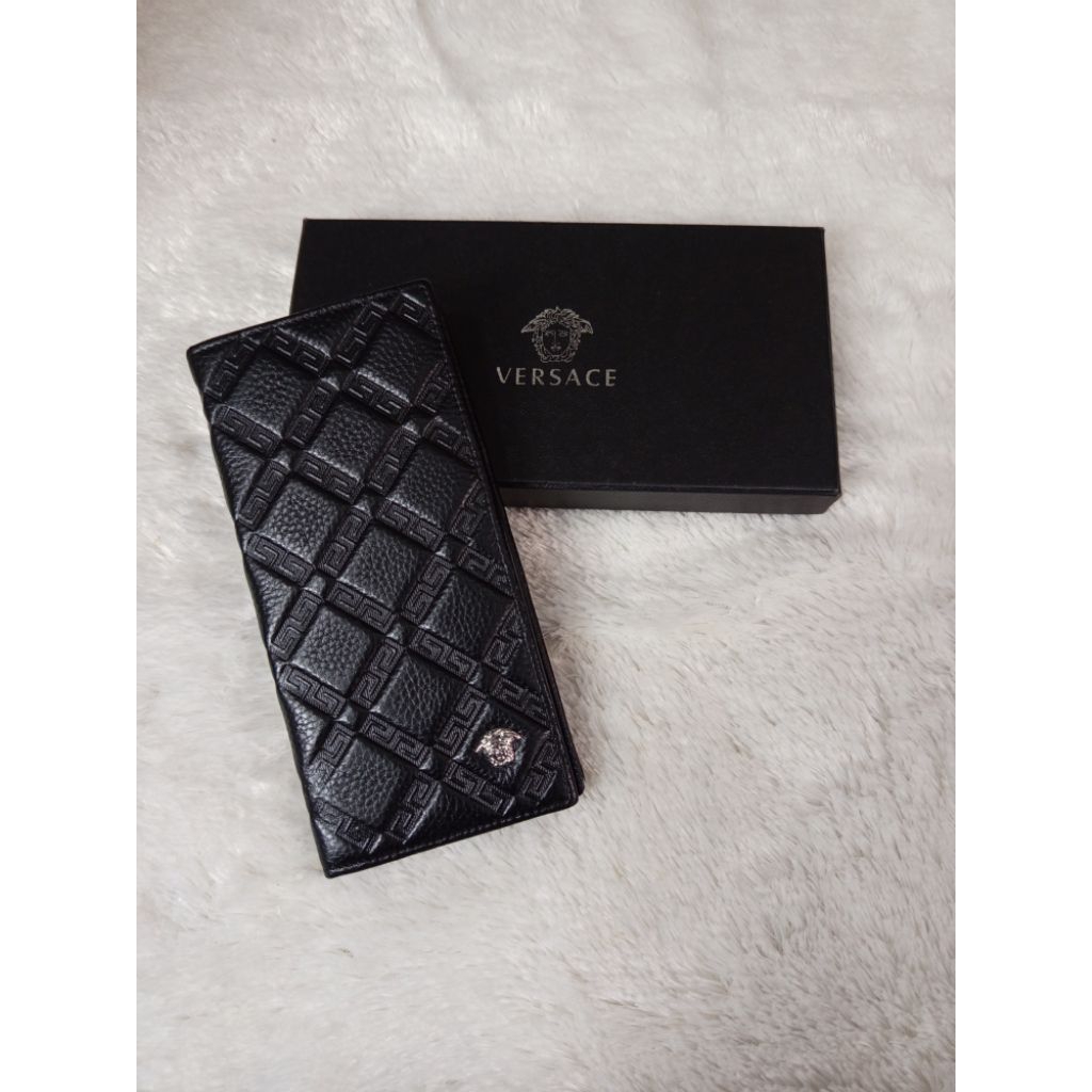 Dompet Panjang Medusa Emboss Kulit Sapi Asli Free Box