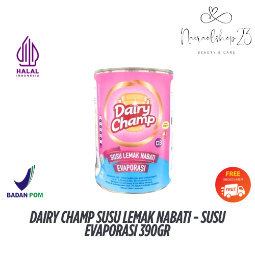 

Dairy Champ Susu Lemak Nabati - Susu Evaporasi 390gr