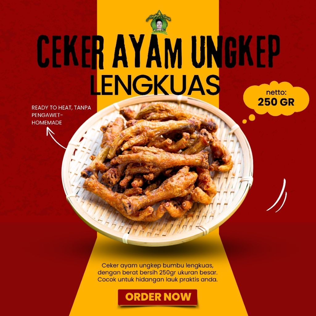 

Ceker Ungkep 250gr | Bumbu Lengkuas | Siap Goreng & Praktis | Tanpa Pengawet