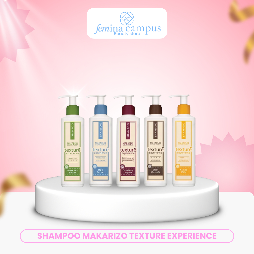 Shampoo Makarizo Texture Experience atau Shampoo Rambut Kering / Ketombe / Rontok