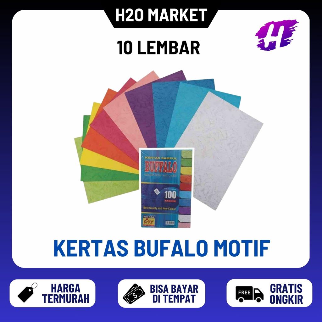 

10 Lembar - Kertas Bufalo Motif / Kertas Bufallo Motif / Kertas Bufalo Isi 10 Lembar