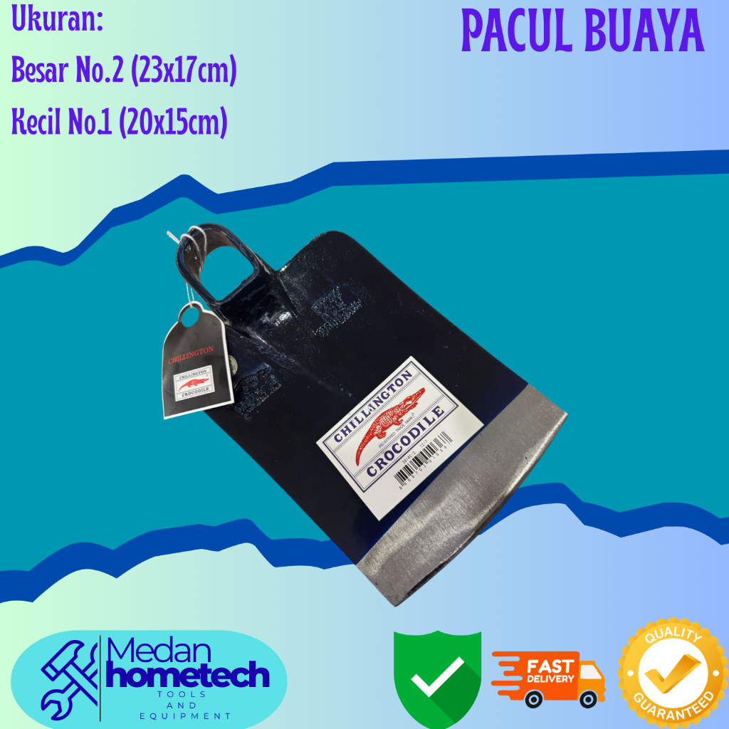 Cangkul Pacul Thailand Buaya Import Cap Buaya Ukuran BESAR DAN KECIL