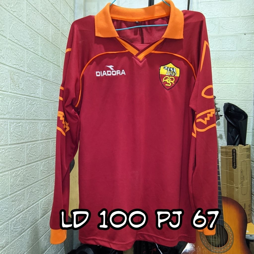 Jersey long Sleeve AS Roma 1999/2000 bekas