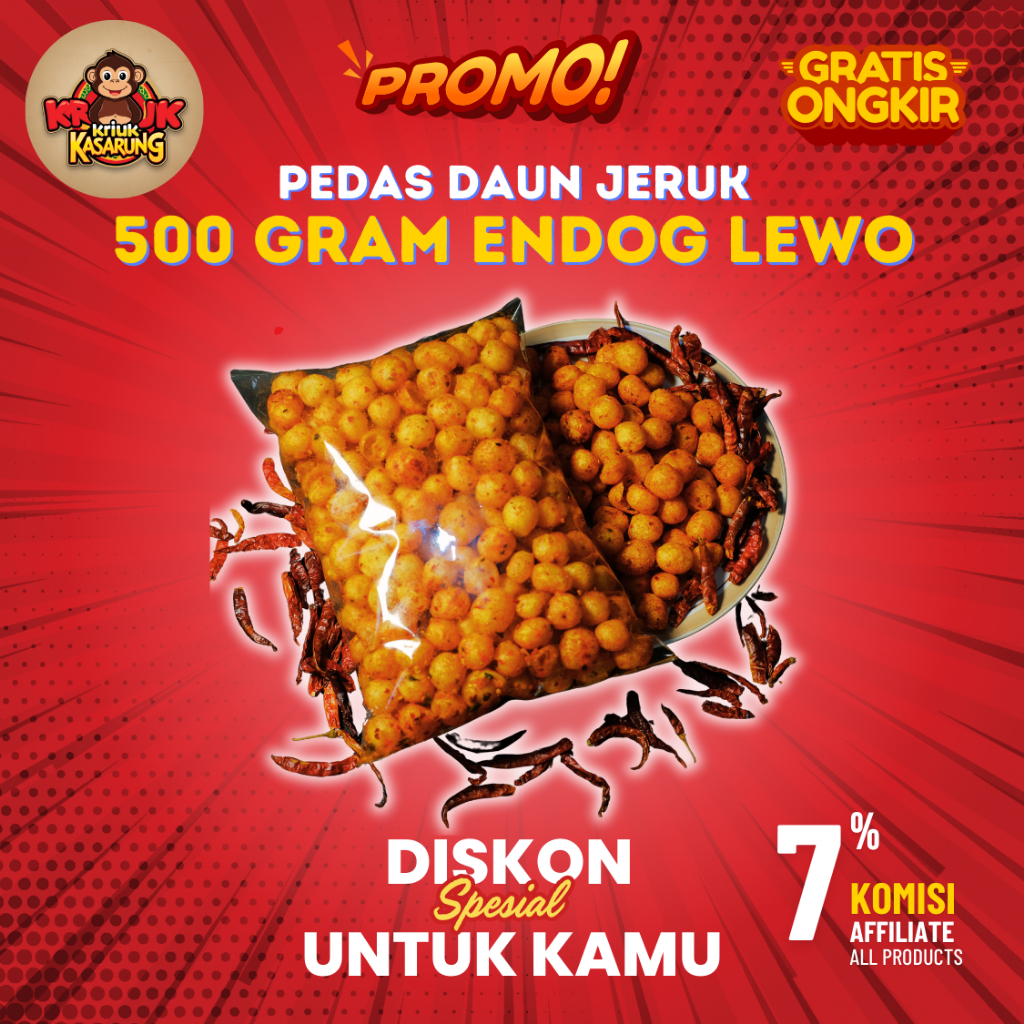 

Cimol Kering Pedas Daun Jeruk 500 Gram | Cemilan Khas Garut Gurih, Renyah, NAGIH