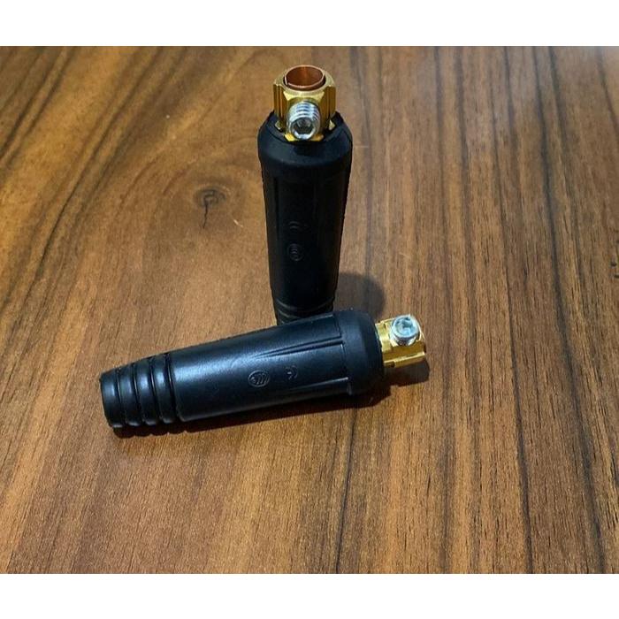 Kabel Konektor Mesin Las Listrik Inverter MMA Kabel Plug 10-25 Male