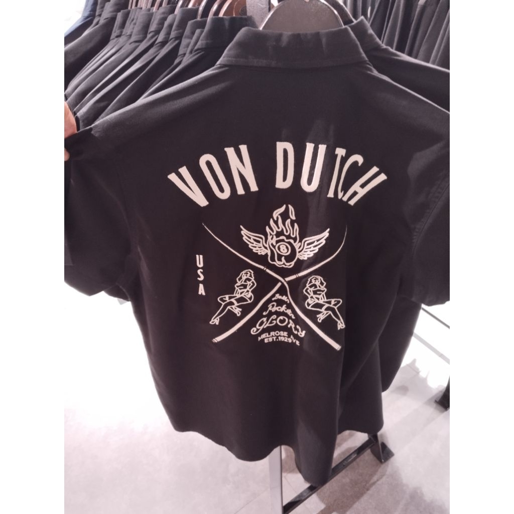 KEMEJA VON DUTCH ORIGINAL BLACK USA