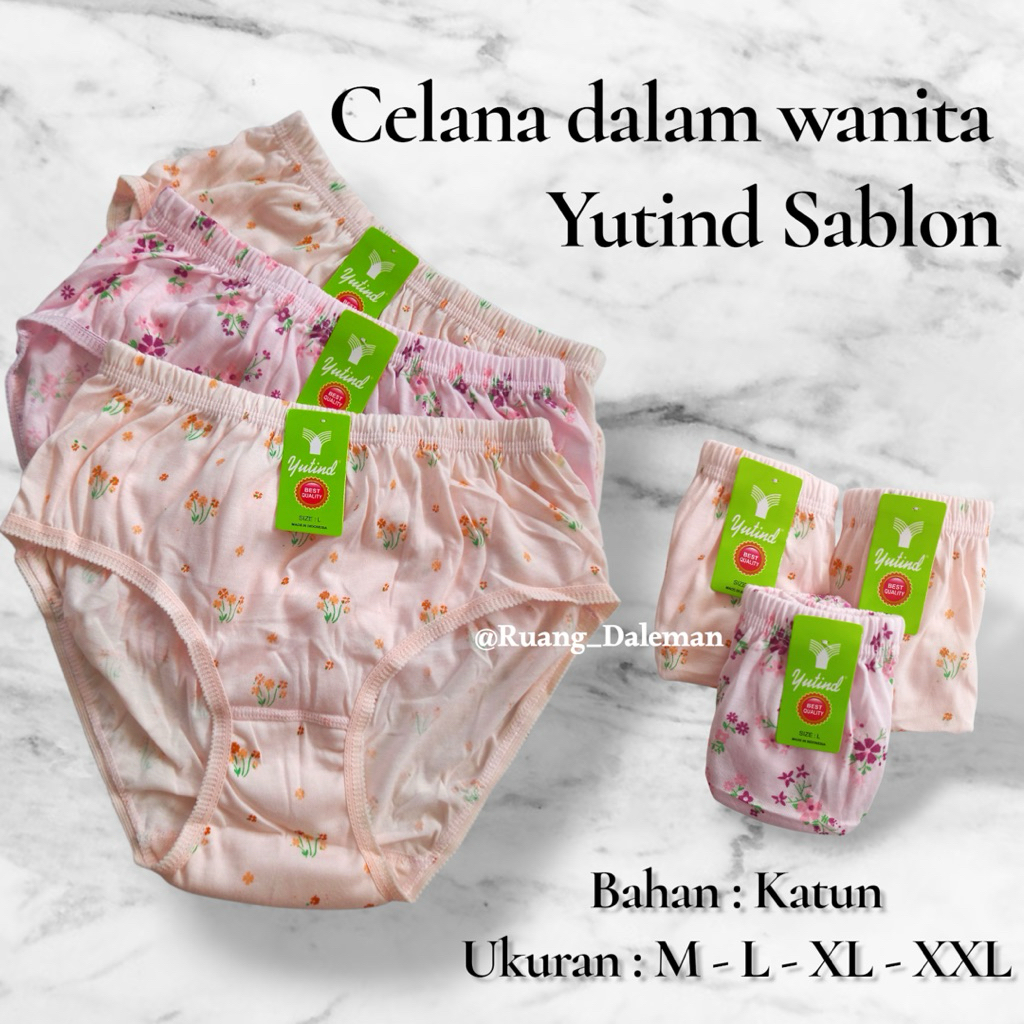 (GROSIR) CELANA DALAM YUTIND SABLON/BORDIR , CELANA DALAM WANITA , CELANA DALAM