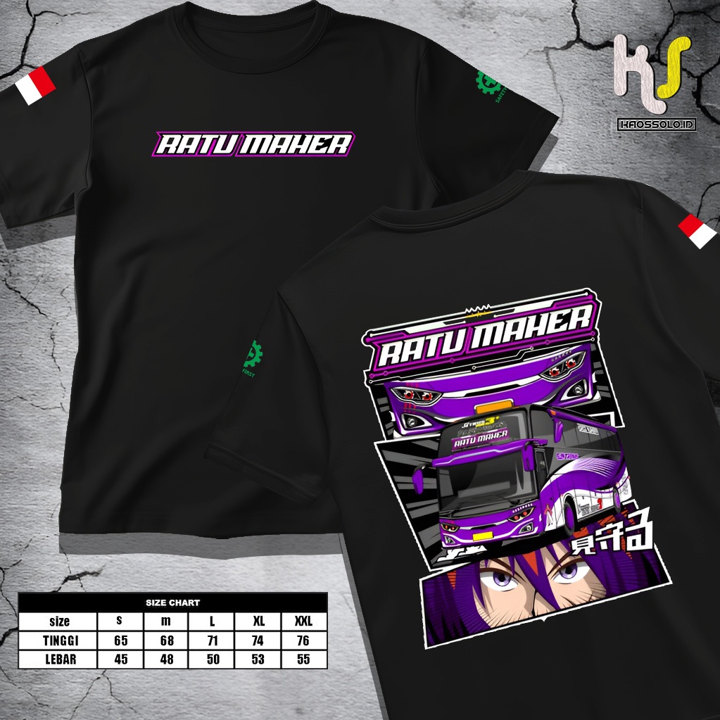 KAOSSOLO.ID- KAOS BUS RATU MAHER - KAOS RACING PRIA DAN WANITA TERBARU DAN TERLARIS