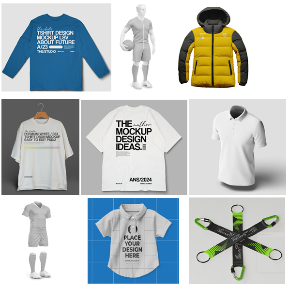 Mockup Pakaian format psd