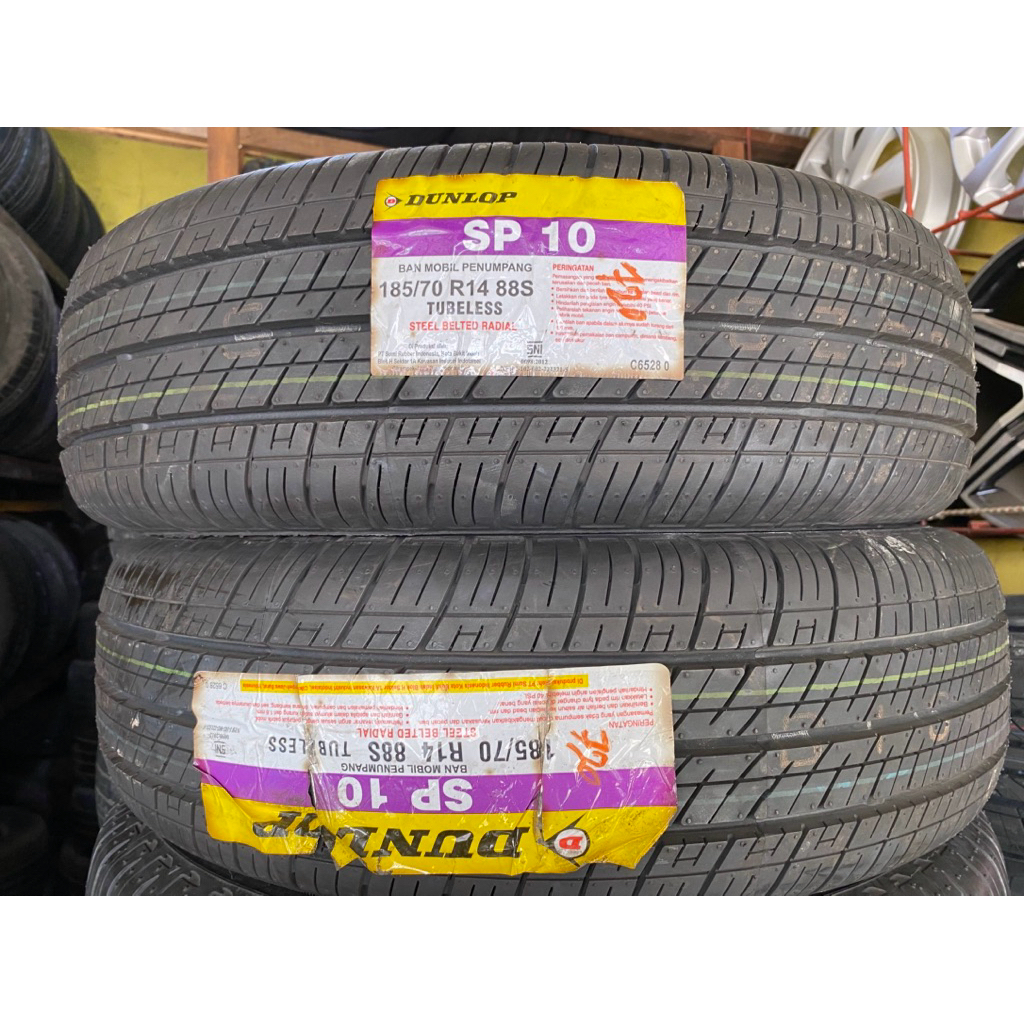 BAN MOBIL AVANZA LIVINA MERK DUNLOP TYPE SP 10 UKURAN 185/70 R14 BARU TAHUN 2025