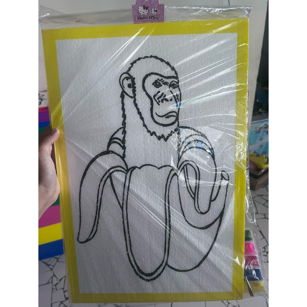 Styrofoam lukis anak