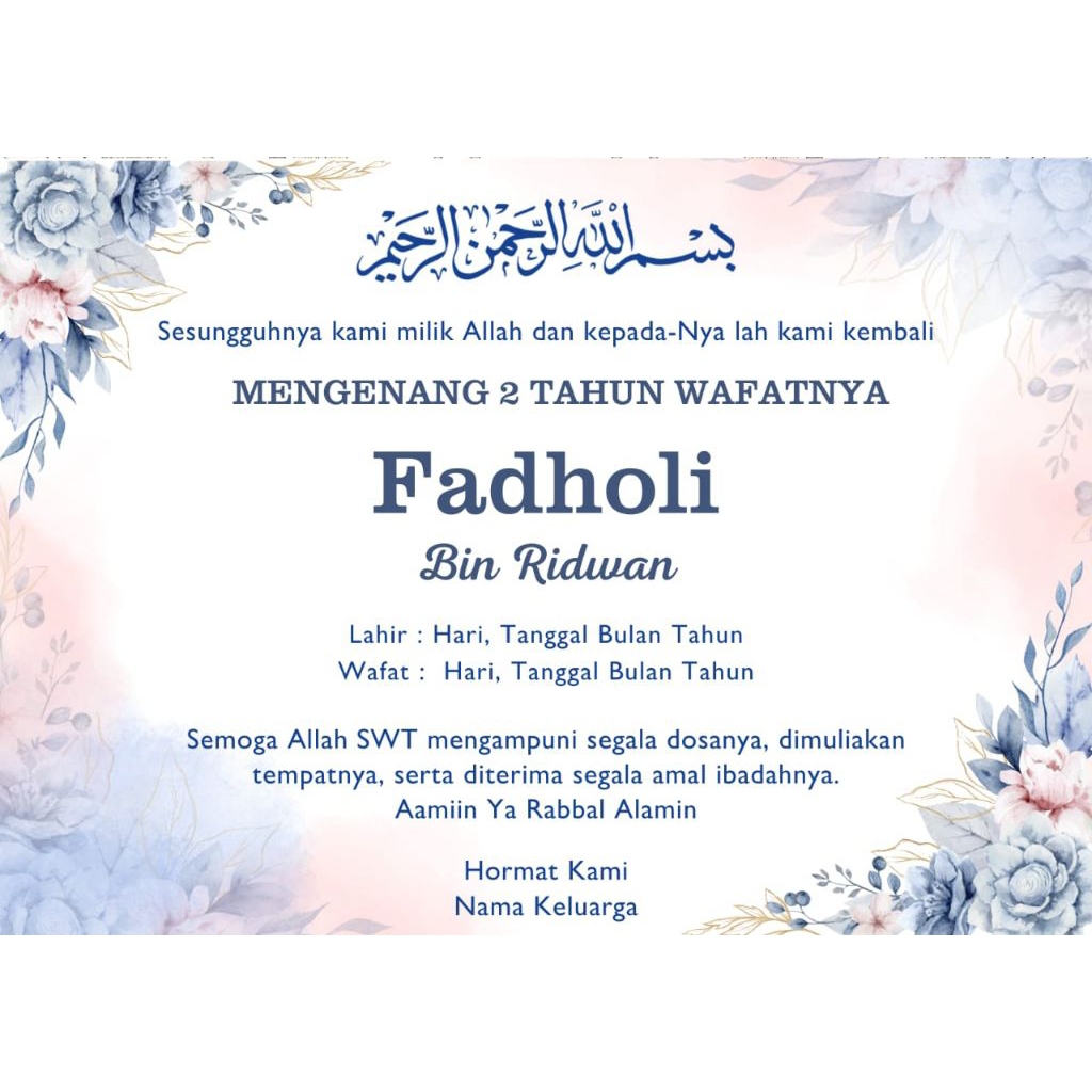 

Stiker Kotak Kardus Box Tahlilan Mengenang 1000 hari 100 hari 40 hari pendak bisa custom tanpa minimal order / Stiker Murah Custom