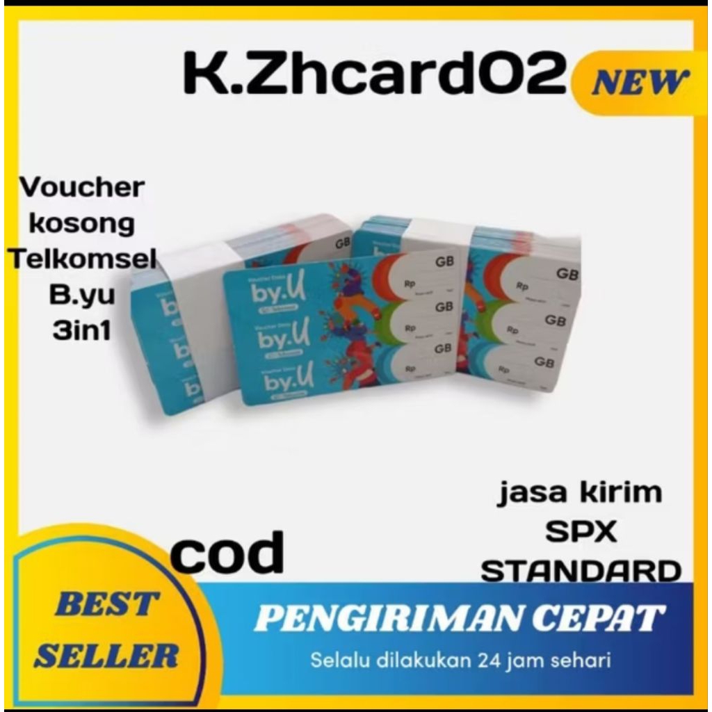 Voucher kosong Telkomsel BYU ZERO regional nasional bisa di gunakan seluruh Indonesia