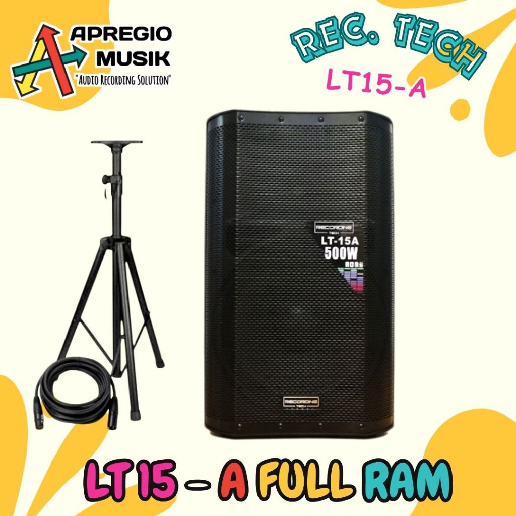 Recording Tech RT LT15A PRO LT-15A PRO Active Speaker Aktif 15" 15 Inch Sound 500 WATT