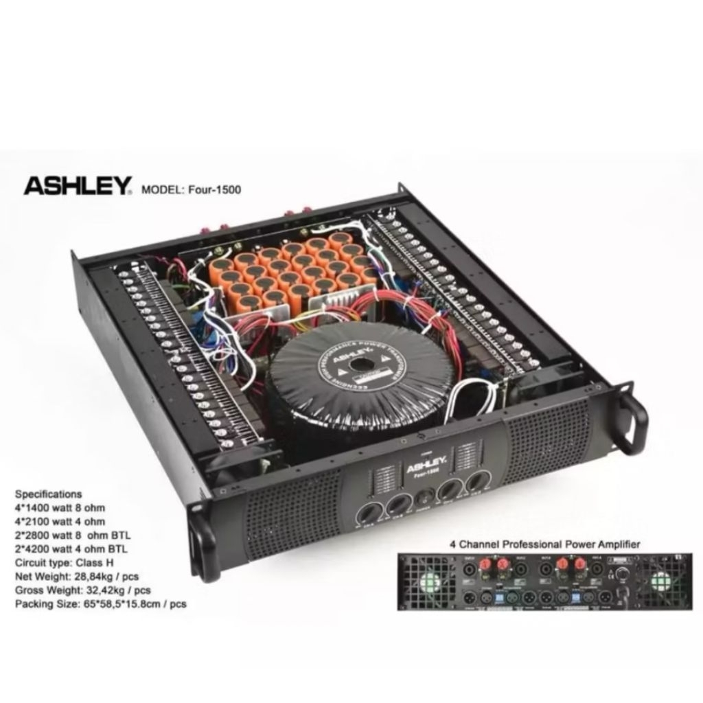 power Ashley four1500 /power 4ch power Ashley 4chanel