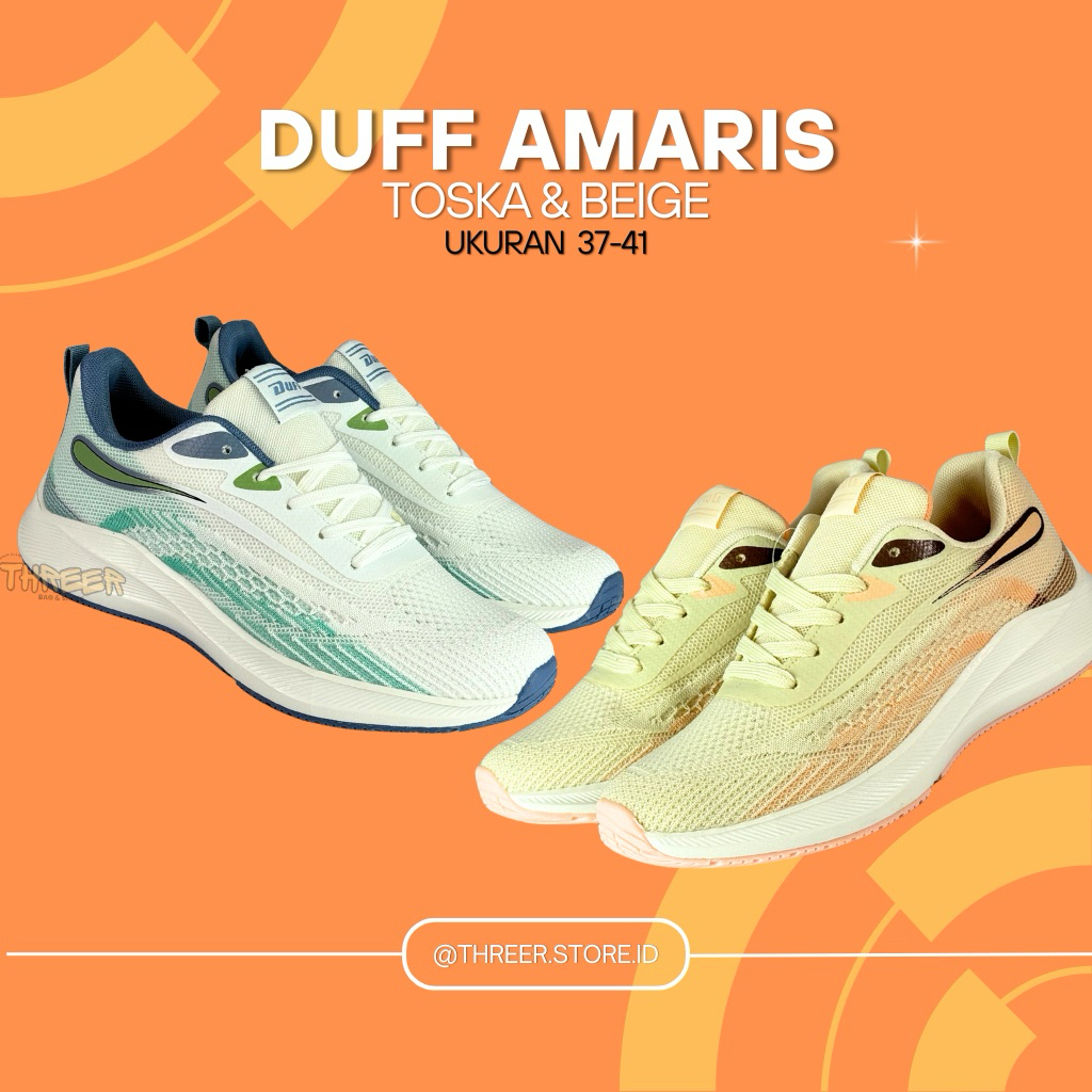 Sepatu Putih Wanita Sneakers Kerja Casual DUFF Amaris Original 100%