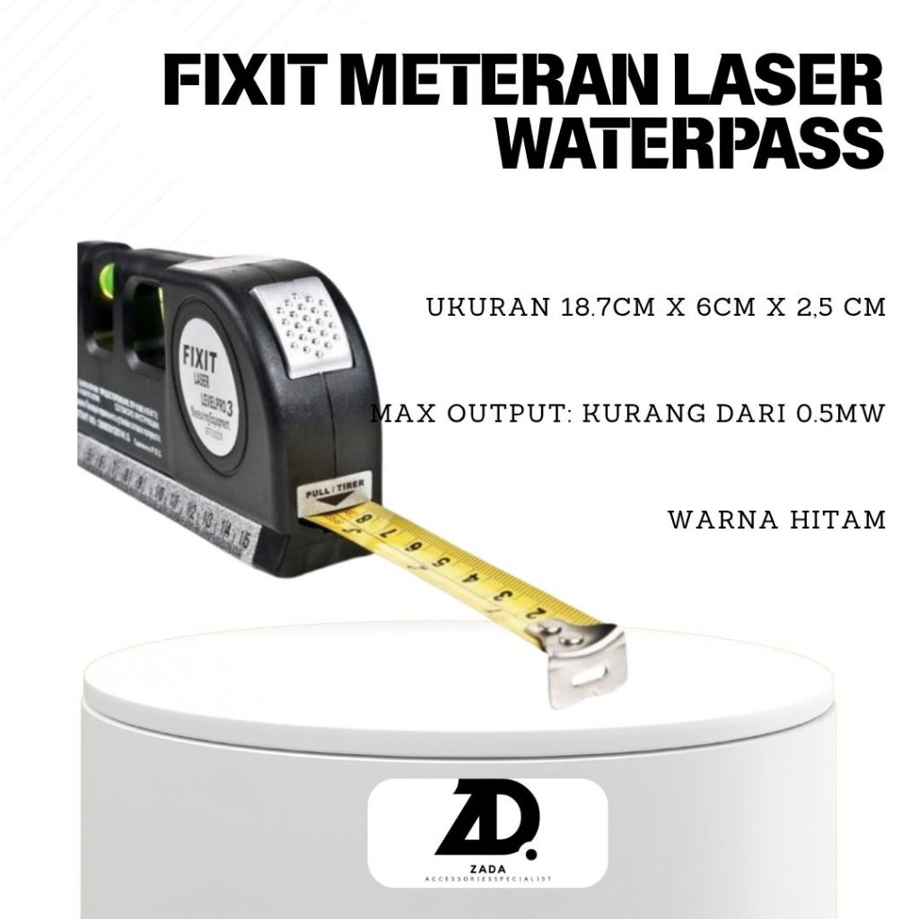 Fixit Meteran Laser Waterpass Digital Penggaris Murah Gratis Ongkir Cod