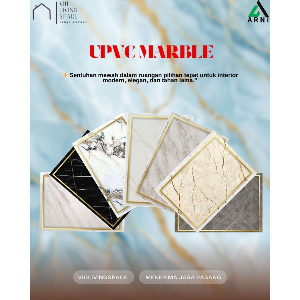 PVC MARBLE CHIARA TEBAL 3mm/ WALLBOARD / PVC BOARD