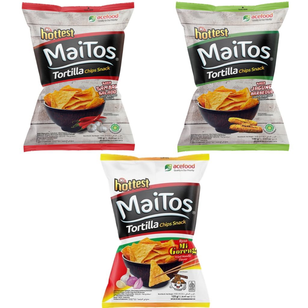

Mr. hottest Maitos Tortilla BBQ balado mie goreng