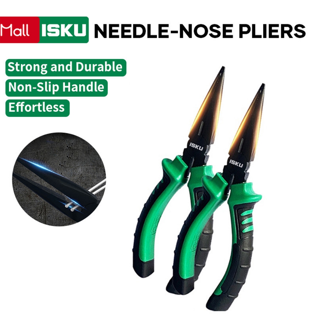 ISKU Tang Lancip tang combinasi kombinasi Tang Kombinasi Tang Lancip 6~8 inch Pemotong Kabel Multipu