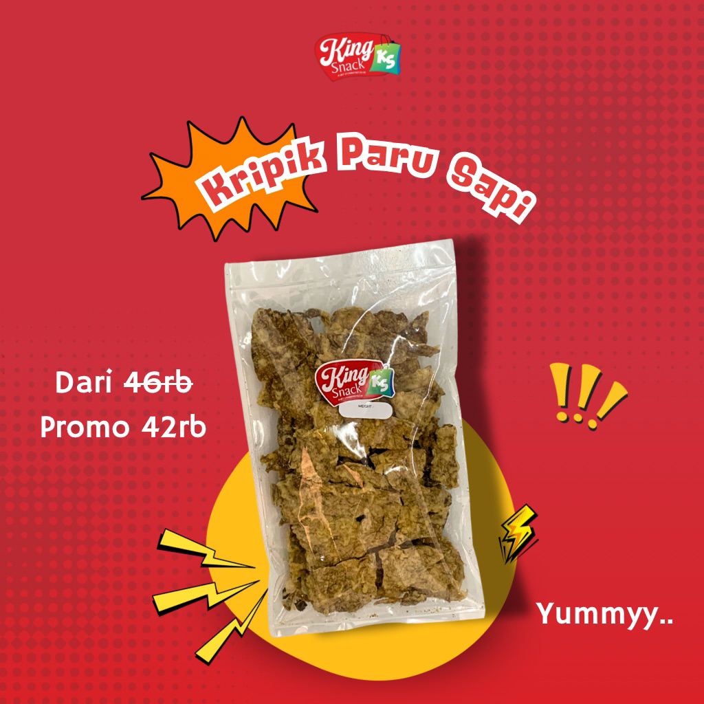 

Keripik Paru Sapi 200 Gram