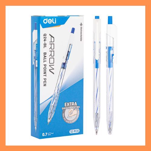 

Deli Pena Ballpoint Q24-BL (12 PCS)