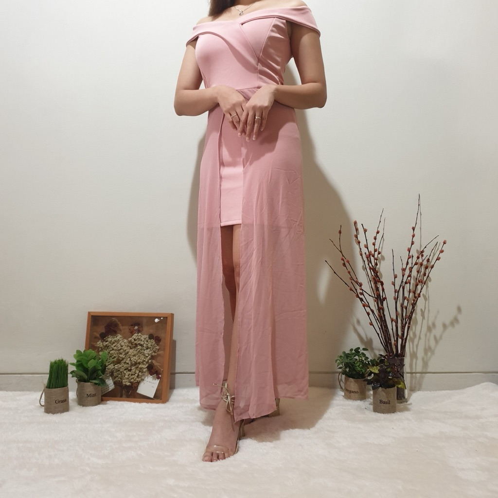 Dress Pesta Wanita Scuba