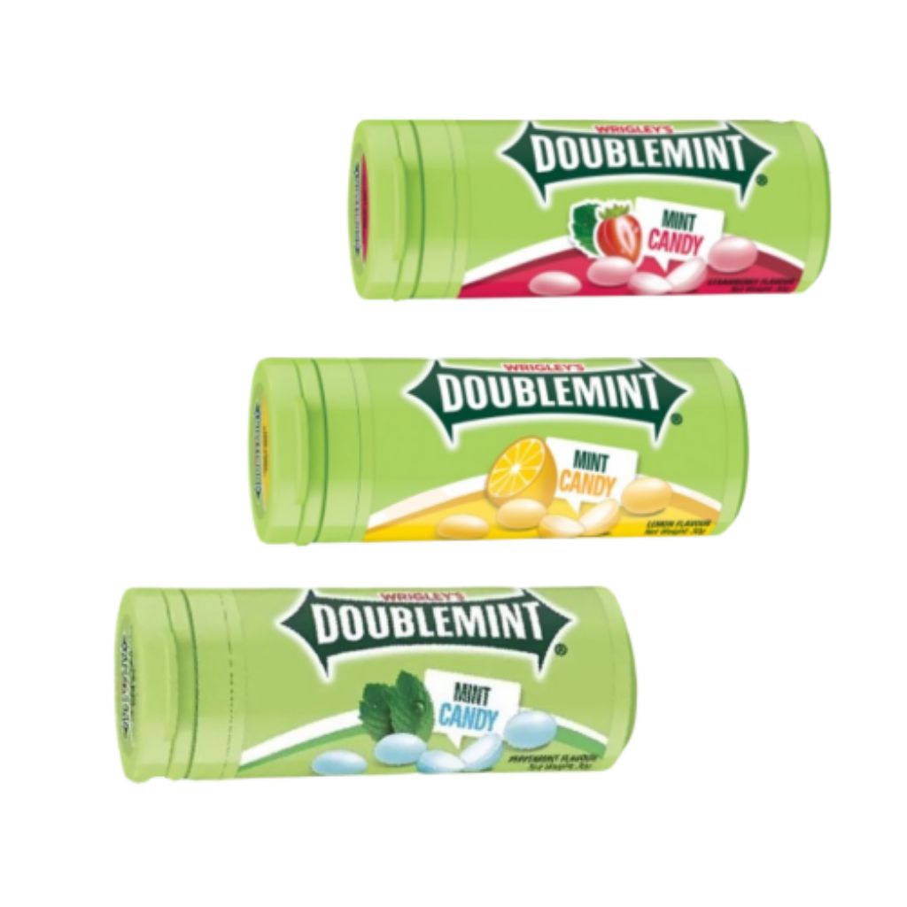 

Wrigley's Doublemint Mint Candy Tube/Tabung 30 Gram