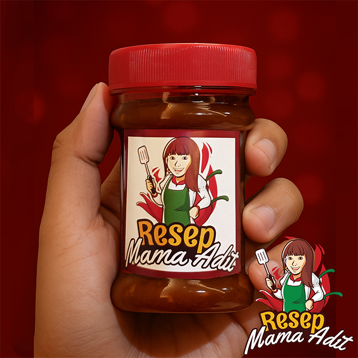 

Sambal Bawang Resep Mama Adit - 150ml - Pedas, Asin, Gurih