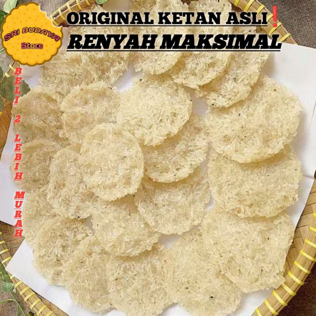 

Ranginang/Rengginang Mentah Ketan Asli Siap Goreng Renyah dan Gurih