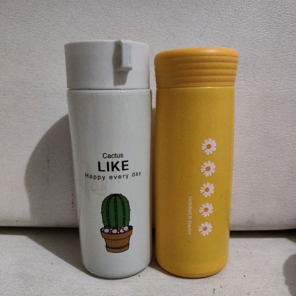 Botol minum kaca 1 set isi 2 preloved