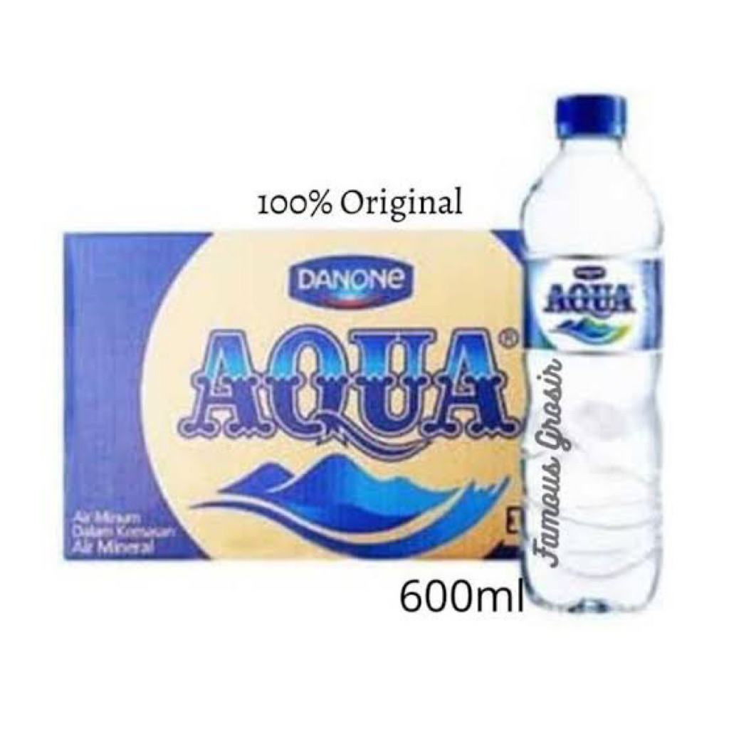 

Aqua 600Ml 1Dus isi 24Botol