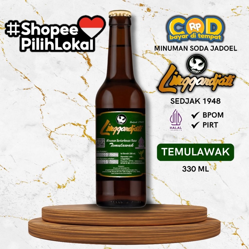 

Limun Soda Linggarjati Temulawak 330ml | Linggardjati Halal Termurah