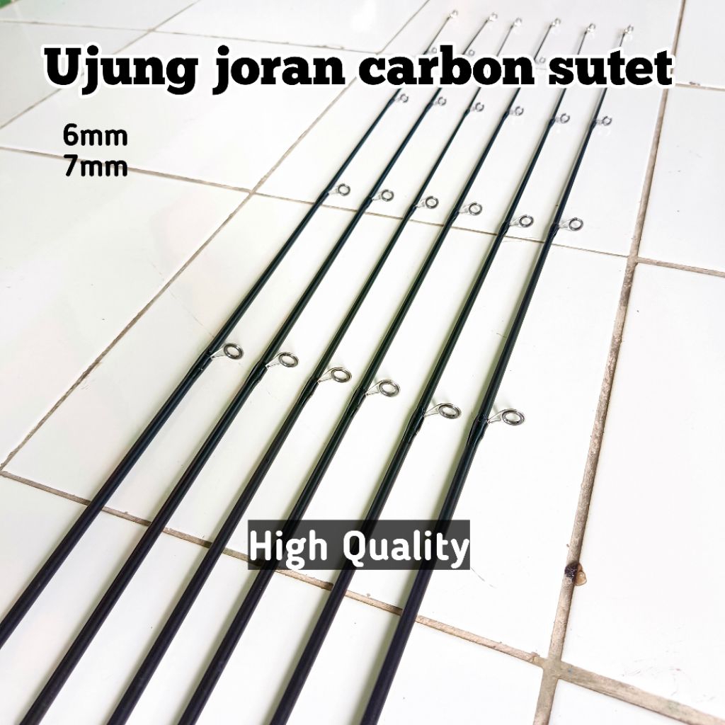 Ujungan joran bahan carbon sutet solid kuat