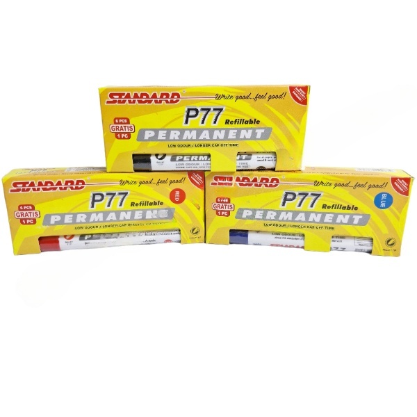 

1 Pak isi 7 pcs Spidol STANDARD PERMANENT/ Spidol STANDARD PERMANENT