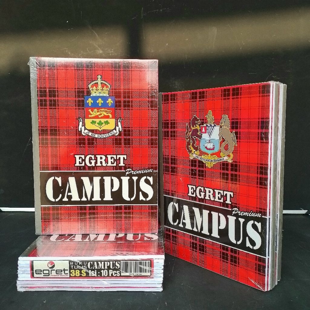 

Buku Tulis Campus Egret 38 Lembar 80 Gsm ( Pak 10 Buku ) [ Original ]