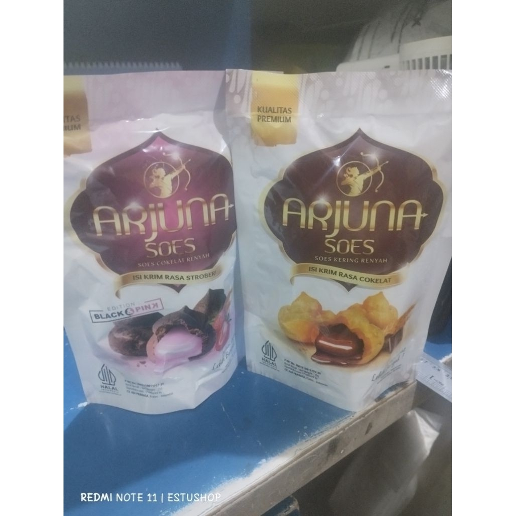 

Arjuna soes kering renyah 1 pkt isi 5 pcs