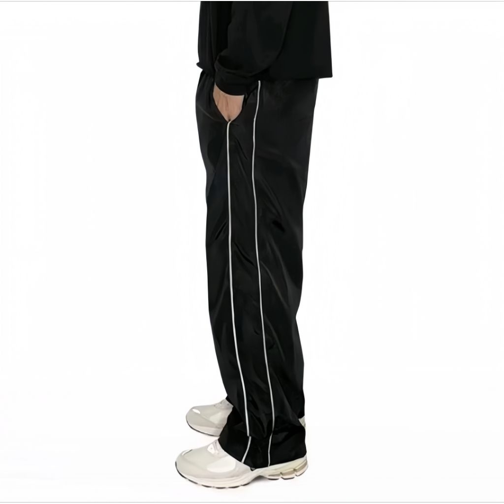 CELANA POLOS HITAM TRACKPANTS Training Panjang Unisex Pria Wanita Kekinian