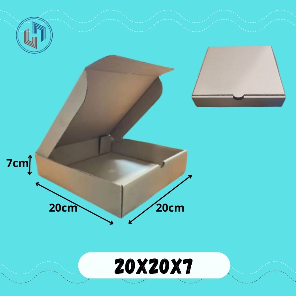 Kardus Box Pizza 20x20x7 Kardus Kemasan  Pizza Die Cut
