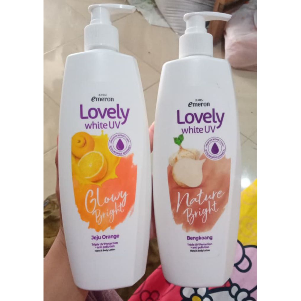 Emeron lovely hand body lotion kemasan 400 ml, besar