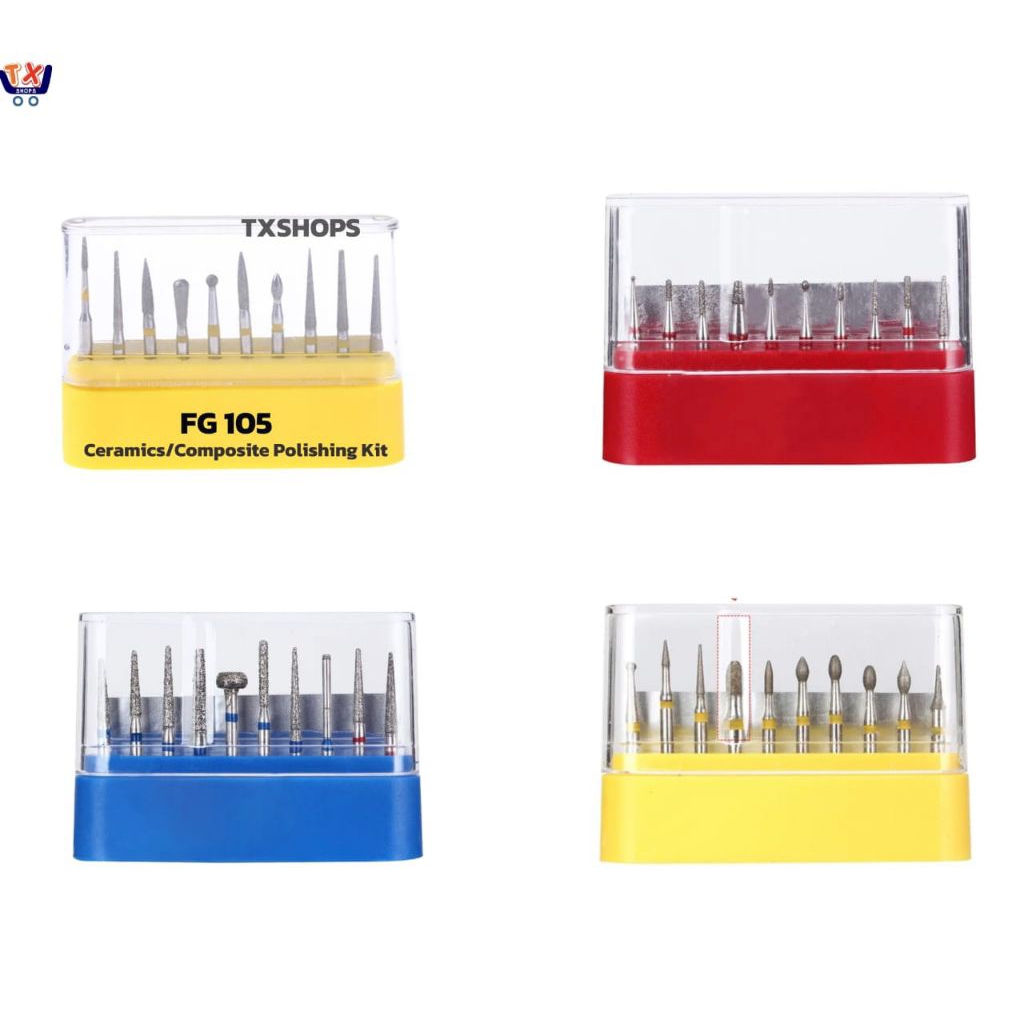 Dental Diamond Bur / Preparation Bur / Preparasi Gigi Crown Molar Anterior Anak Cavity
