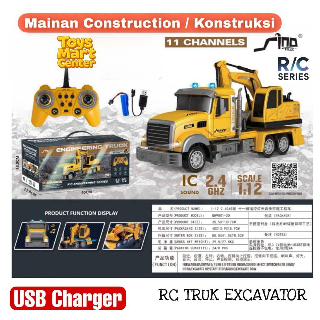 [ TOYSMART ] - Mainan RC / remote control tank army militer / RC Truk Boks / RC Truk Molen Excavator