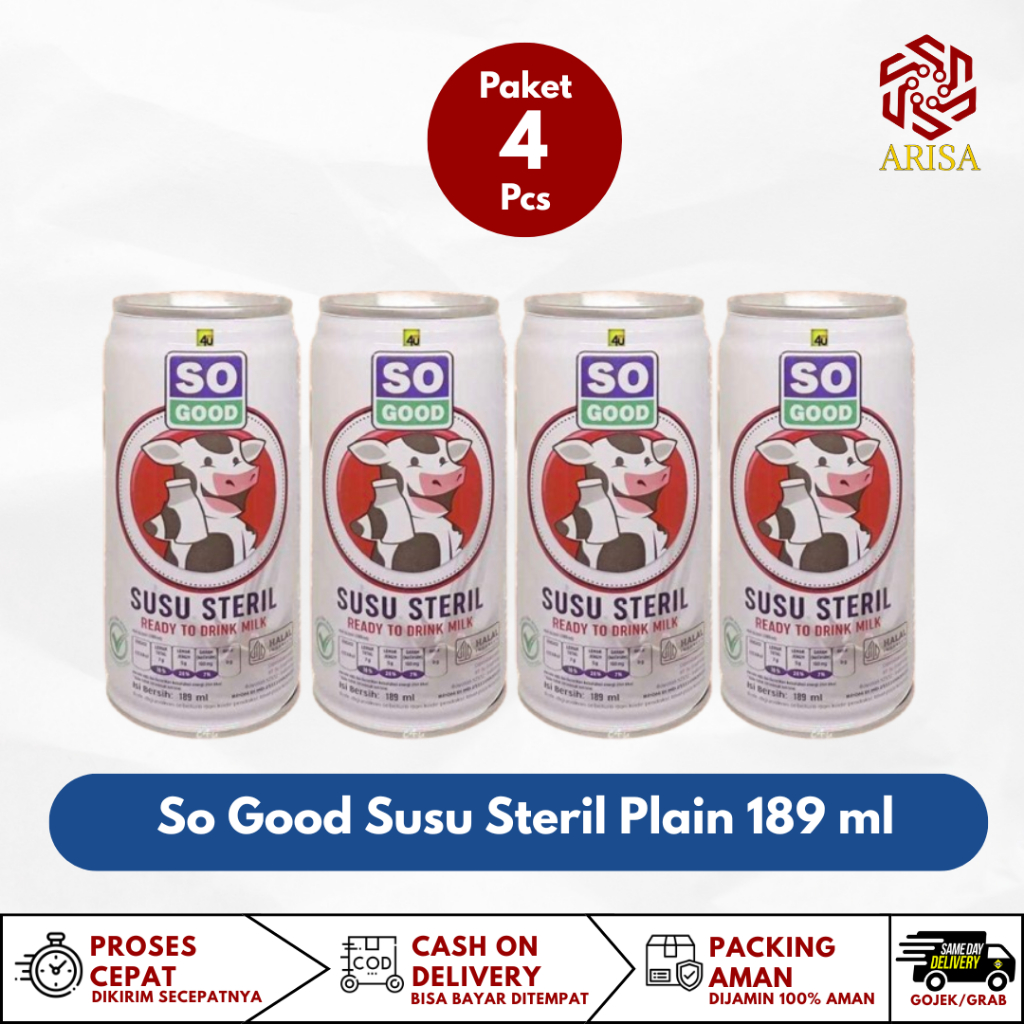 

Paket Quartet So Good Susu Steril 189ml, Bikin Mood Auto Good