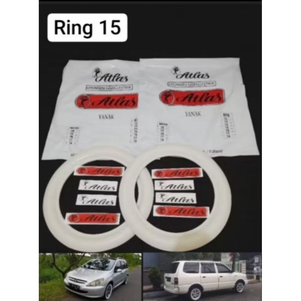 LIS BAN WHITEWALL ATLAS ORIGINAL IMPORT RING 15  ( MOBIL )