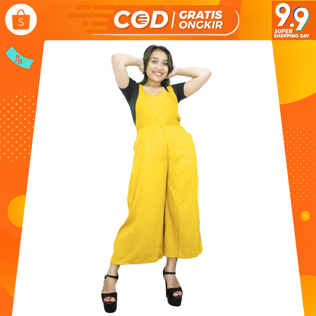 Baju kodok pantai Bali wanita panjang jumpsuit