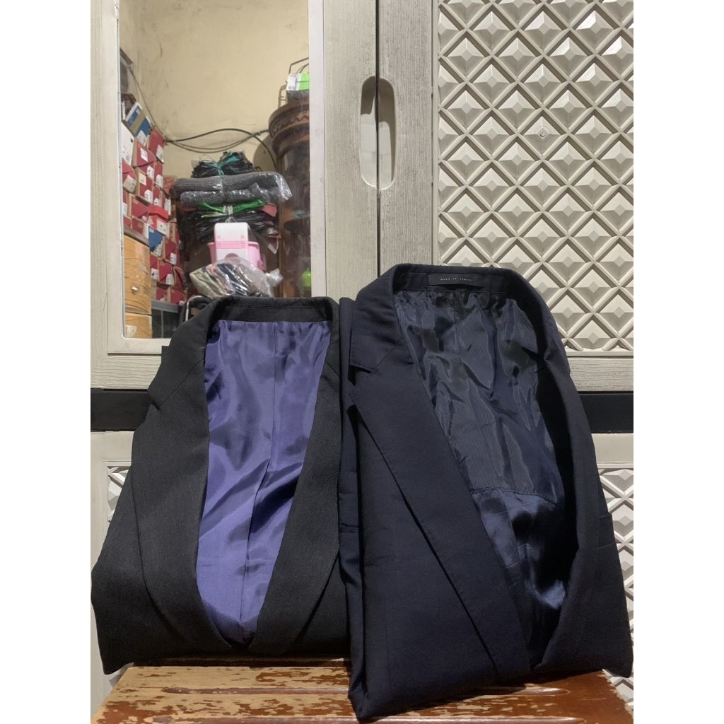 ORIGINAL JAS SUIT COMFORT HUGO BOSS BLAZER TUXEDO SPAO SINGLE BREASTED MIDNIGHT