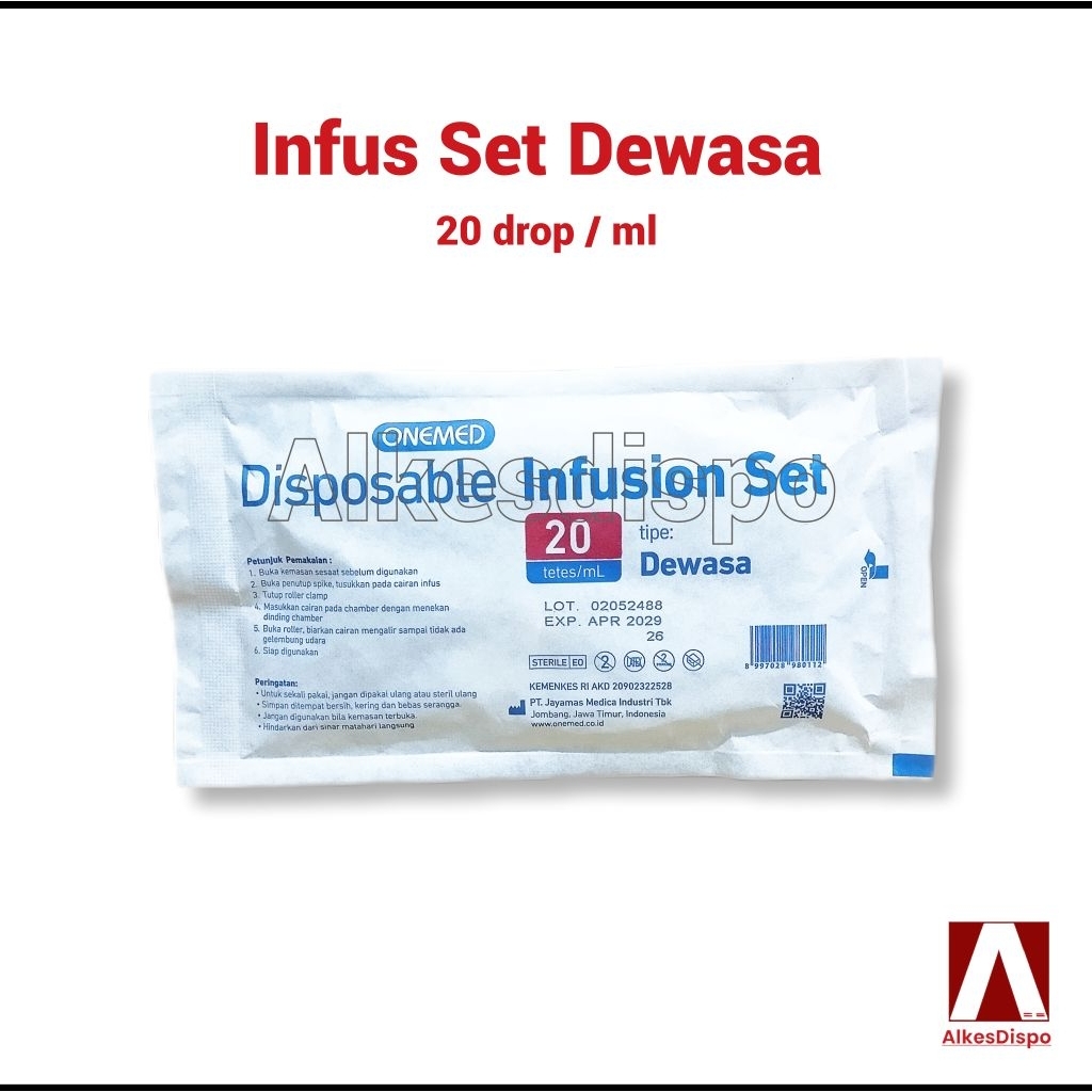 D5 Alat Infus Set Dewasa Infuset Selang Infusion Set Adult Infusan Medis