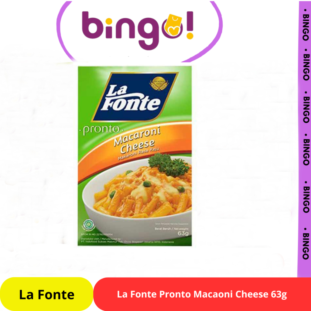 

La Fonte Pronto Macaroni Cheese / Keju 63gr