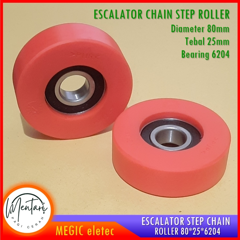 Spare part escalator chain step roller 80 25 6204 eskalator roller step