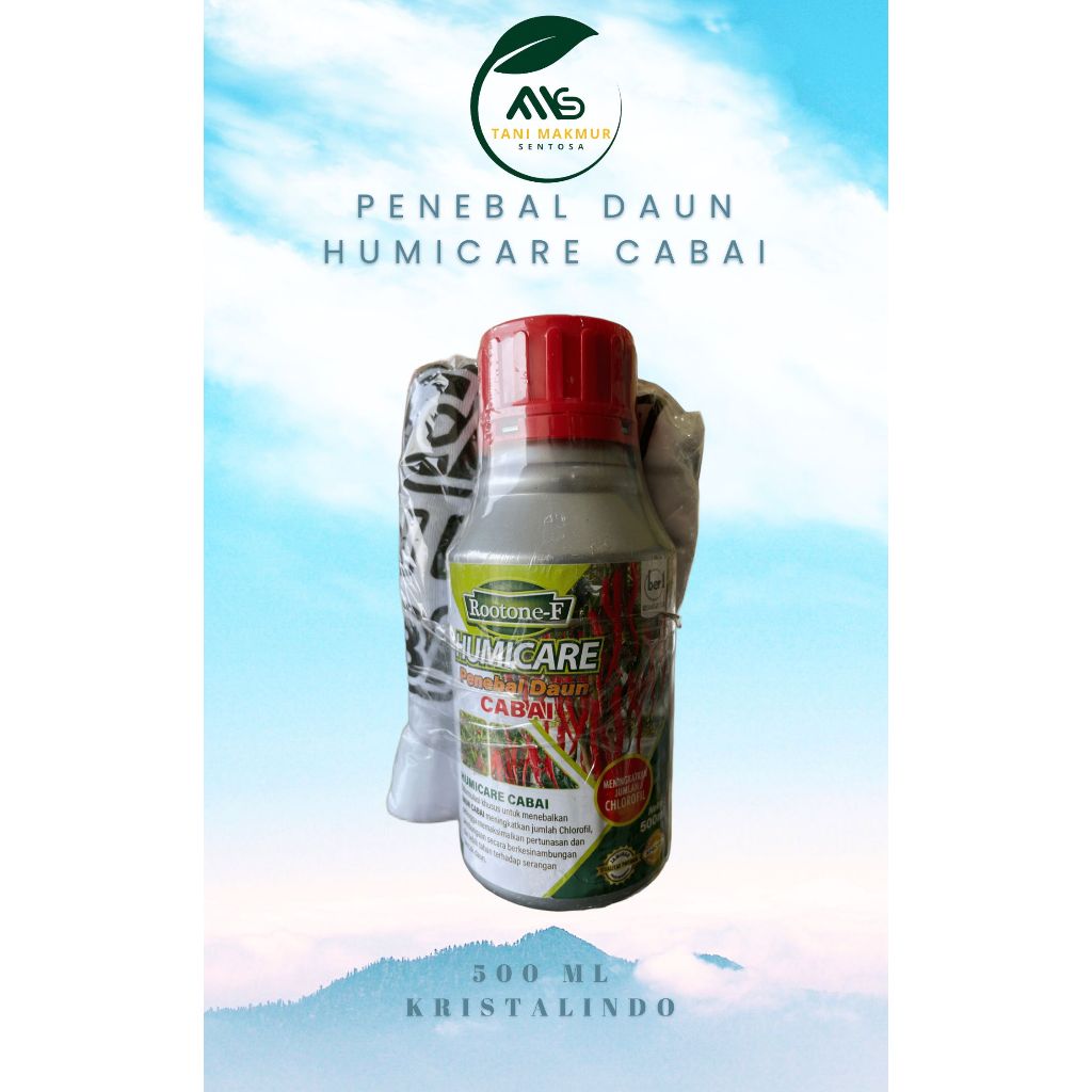 (BONUS KAOS) Rootone-F HUMICARE Penebal Daun Cabai - 500 Ml